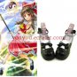 Black Touhou Project Hakurei Reimu Ankle Strap PU Lolita Shoes