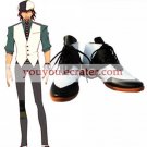 Black White 2 Heel TIGER & BUNNY Wild Tiger Faux Leather Cosplay Shoes