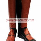Bleach Brown And Black Faux Leather 1 45'' High Heel Cosplay Shoes