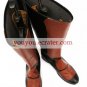 Bleach Brown And Black Faux Leather 1 45'' High Heel Cosplay Shoes