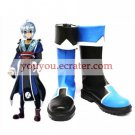 Blue 1 35'' Heel Morichika Rinnosuke Faux Leather Cosplay Shoes