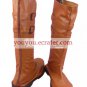 Brown Imitated Leather Rubber Cosplay Boots