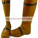 Brown Round Toe Mid-Calf Length PU Lolita Boots