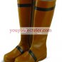Brown Round Toe Mid-Calf Length PU Lolita Boots