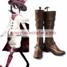 Coffee 2 Heel Mephisto Ao no Exorcist Faux Leather Cosplay Shoes