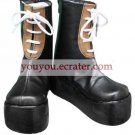 Concerto Gate Black Faux Leather 2'' High Heel Lace-Up Cosplay Shoes