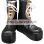 Concerto Gate Black Faux Leather 2'' High Heel Lace-Up Cosplay Shoes