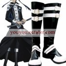 D.Gray-man Yu Kanda Imitated Leather Cosplay Shoes