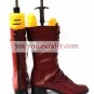 Deep Red 2 Heel TIGER & BUNNY Barnaby Brooks Faux Leather Cosplay Shoes