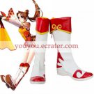 Dynasty Warriors Xiao Qiao Imitated Leather Rubber Cosplay Shoes