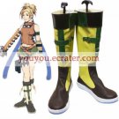 FFX Rikku Imitated Leather Rubber Cosplay Boots