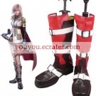 Final Fantasy Lightning Imitated Leather Rubber Cosplay Shoes