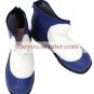 Guilty Gear White And Blue 1 15'' Heel Faux Leather Cosplay Shoes