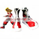 Kingdom Hearts II Sora Imitated Leather Foam Cosplay Shoes red and black