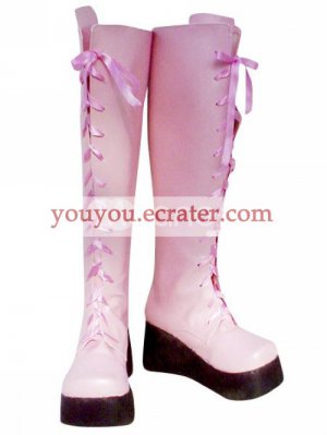 Kingdom Hearts II Yuna Imitated Leather Foam Cosplay Shoes