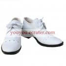 Kuroshitsuji Baronet White Faux Leather 1 15'' High Heel Lace-Up Cosplay Shoes