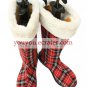 Kuroshitsuji Ciel Phantomhive Red Cloth 1 15'' High Heel Plaid Pattern Cosplay Shoes