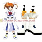 Magical Girl Nanoha Imitated Leather Rubber Cosplay Shoes