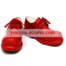 Mitsubishi A6M Zero Red Faux Leather 1 15'' High Heel Lace-Up Cosplay Shoes