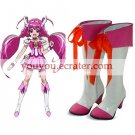 Multi-Color Pointed Toe Knee Length PU Lolita Boots