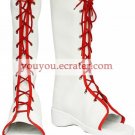 Naruto Haruno Sakura Imitated Leather Rubber Cosplay Shoes
