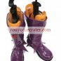 Purple Faux Leather 1 15'' High Heel Zipper Cosplay Shoes