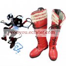 Red 1 15 Heel Ao no Exorcist Okumura Rin Faux Leather Cosplay Shoes
