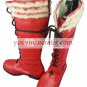Red 1 15 Heel Ao no Exorcist Okumura Rin Faux Leather Cosplay Shoes