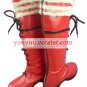 Red 1 15 Heel Ao no Exorcist Okumura Rin Faux Leather Cosplay Shoes