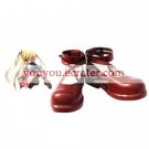 Red 1 15 Heel Riko Mine Aria the Scarlet Ammo Faux Leather Cosplay