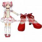 Red 3 110 Heel Kaname Madoka Puella Magi Madoka Magica Faux Leather Cosplay Shoes