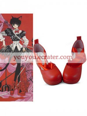 Red Tokyo Babylon Hokuto Someragi Bandage PU Lolita Shoes
