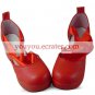 Red Tokyo Babylon Hokuto Someragi Bandage PU Lolita Shoes