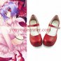 Red Touhou Project Patchouli Knowledge PU Lolita Shoes