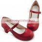 Red Touhou Project Patchouli Knowledge PU Lolita Shoes