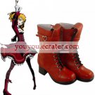 Red Unlight Shert Lace-Up PU Lolita Boots