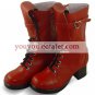 Red Unlight Shert Lace-Up PU Lolita Boots