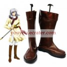 Saiunkoku Monogatari Coffee Faux Leather 1 12'' High Heel Zipper Cosplay Shoes