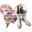Silver 1 35'' Heel Axis Powers Hetalia Faux Leather Cosplay Shoes