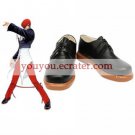The King of Fighters Iori Yagami Black Faux Leather 1 12'' High Heel Cosplay Shoes