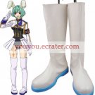 Umineko No Naku Koro Ni White 2'' High Heel Faux Leather Cosplay Shoes