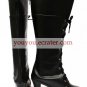 Vocaloid2 Kety Black Faux Leather 3 15'' High Heel Lace-Up Cosplay Shoes