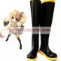 Vocaloid Akita Neru Black Faux Leather 1 15'' High Heel Cosplay Shoes