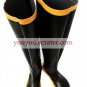 Vocaloid Akita Neru Black Faux Leather 1 15'' High Heel Cosplay Shoes