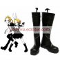 Vocaloid Kagamine Rin Black Faux Leather 1 15'' High Heel Buckle