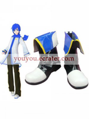 Vocaloid Kaito Imitated Leather Cosplay Shoes