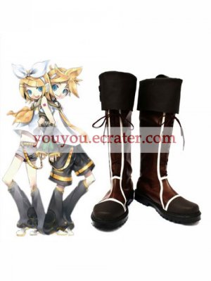 Vocaloid Len&Rin Imitated Leather Cosplay Shoes