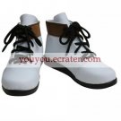 Vocaloid White Faux Leather 45'' High Heel Lace-Up Cosplay Shoes