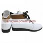 Vocaloid White Faux Leather 45'' High Heel Lace-Up Cosplay Shoes