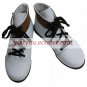 Vocaloid White Faux Leather 45'' High Heel Lace-Up Cosplay Shoes